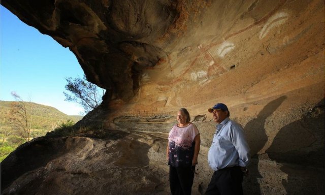 Laurie Perry & Noelene Smith, Biame Cave at Milbrodale - 2014